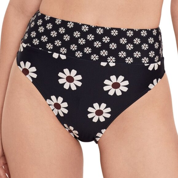 Salt + Cove Floral High-Waisted Wide Band Bikini Bottom - Medium - Picture 1 of 3